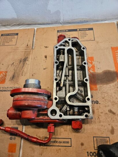 Cummins ISL 8.3L Lube Oil Filter Cooler Housing 3974325, 3974324 OEM - 175$ Picture 1 of 5