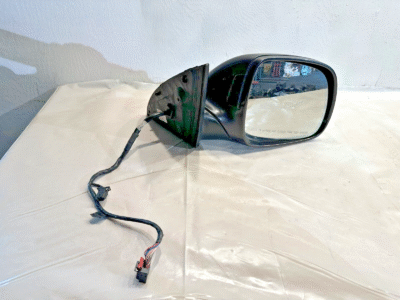 Parts 07-2009 Audi Q7 Right Side View Power Door Mirror Dark Gray 4L1857410B OEM