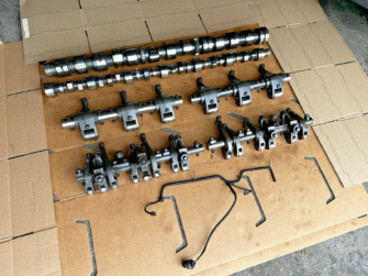 09 CUMMINS ISX 400ST DOHC DIESEL ENGINE CAMSHAFT ROCKER ARMS JAKE BRAKE 3684306