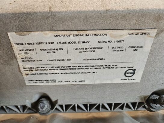 2016 Volvo VNL D13 455HP Diesel Engine Short Block Assembly 1002140 OEM - 4100$ Picture 1 of 10 Picture 2 of 10 Picture 3 of 10
