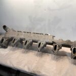 DETROIT DIESEL DD15 ENGINE EGR COOLER MANIFOLD BRACKET A4722030201 OEM - 175$ Picture 1 of 3 Picture 2 of 3 Picture 3 of 3 Picture 1 of 3