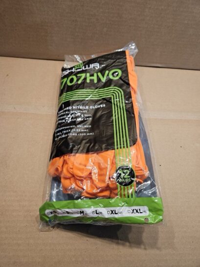 12 pair NEW Showa 707HVO Chemical Resistant 9mil Nitrile Rubber Gloves Size L - 18$ Picture 1 of 5 Picture 2 of 5