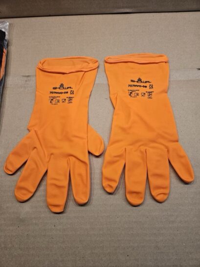 12 pair NEW Showa 707HVO Chemical Resistant 9mil Nitrile Rubber Gloves Size L - 18$ Picture 1 of 5 Picture 2 of 5 Picture 3 of 5 Picture 4 of 5