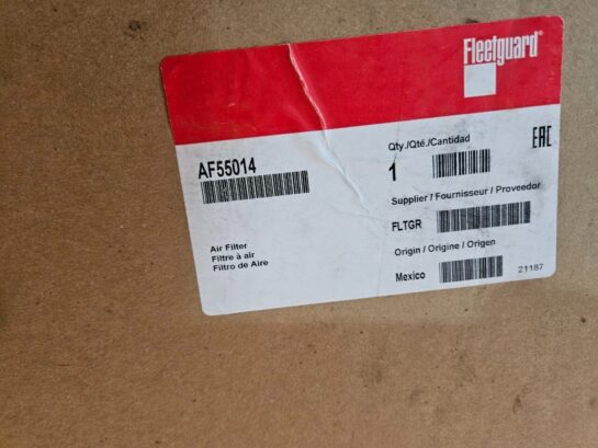 New Fleetguard AF55014 DF900-Series Direct Flow Primary Air Filter - 70$ Picture 1 of 3 Picture 2 of 3 Picture 3 of 3