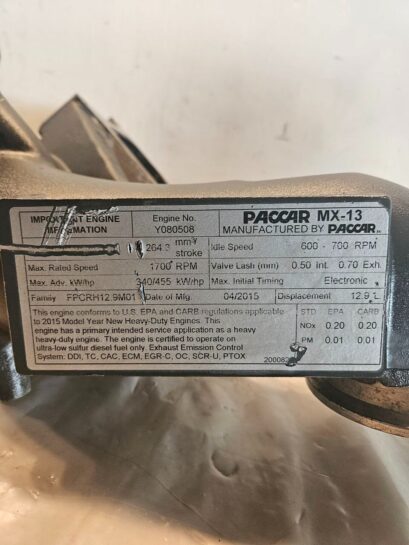 2015 Paccar MX-13 Diesel Engine Jake Brake Rocker Arm Assembly 1945026 OEM - 2000$ Picture 1 of 5 Picture 2 of 5 Picture 3 of 5