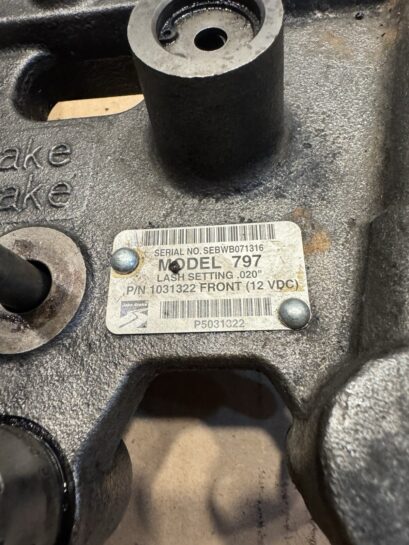 Set of DETROIT 60 SERIES 14.0L FRONT AND REAR ENGINE BRAKE MODEL 797 OEM 1031322 - 1600$ Picture 1 of 15 Picture 2 of 15 Picture 3 of 15 Picture 4 of 15