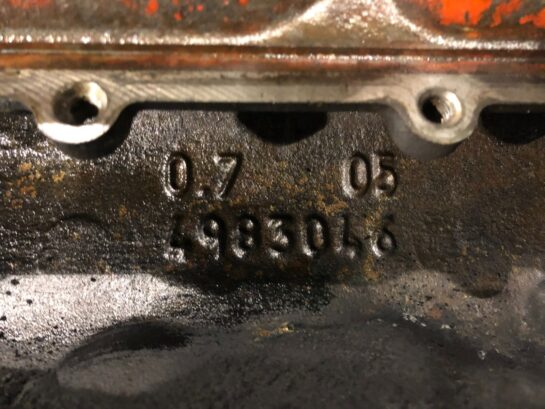 2019 CUMMINS ISB 6.7 DIESEL ENGINE CYLINDER HEAD ASSEMBLY 4983046 OEM - 1000$ Picture 1 of 6 Picture 2 of 6 Picture 3 of 6