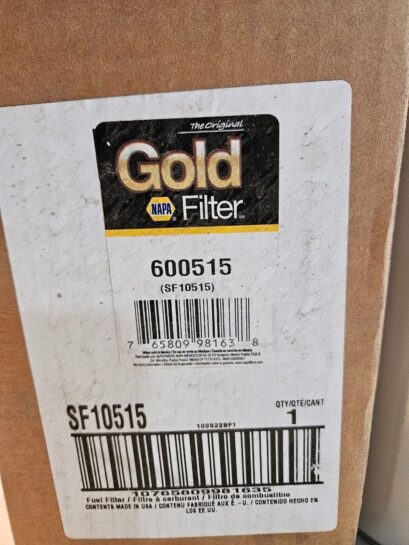 New Napa Gold Fuel Filter 600515 SF10515 - 90$ Picture 1 of 3 Picture 2 of 3 Picture 3 of 3