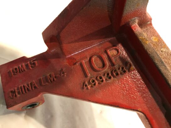 Cummins ISB 6.7 Exhaust Gas Recirculation EGR Support Bracket 4993632 OEM - 75$ Picture 1 of 4 Picture 2 of 4 Picture 3 of 4