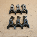 Set of 6 INJECTOR CLAMPS Cummins N14 K19 K38 ISM11 ISX15 4974971 OEM - 125$ Picture 1 of 3 Picture 2 of 3 Picture 3 of 3 Picture 1 of 3