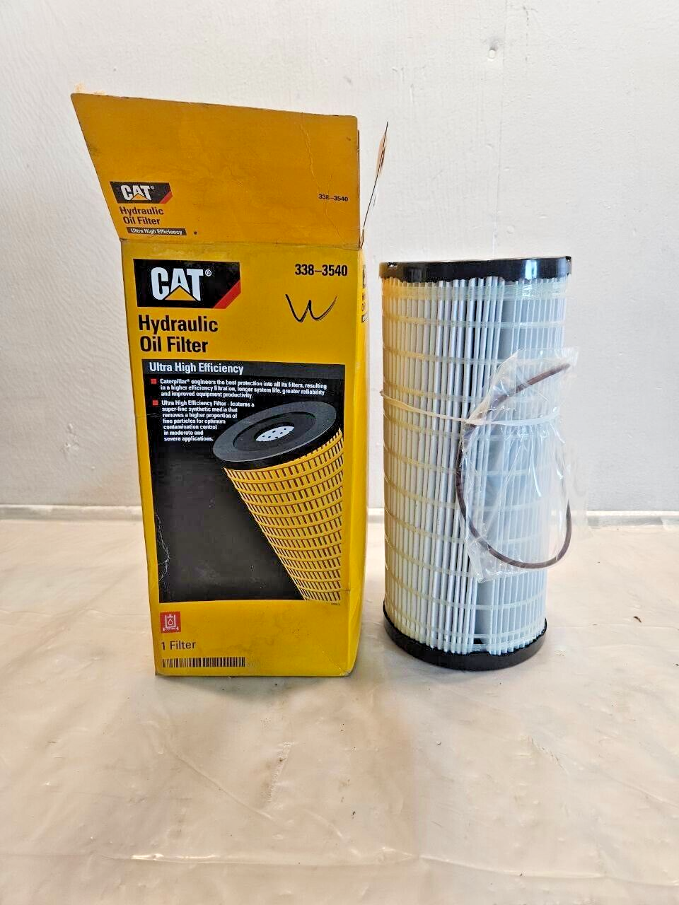 New Caterpillar UHE Hydraulic Filter 338-3540 CAT 3383540 OEM - ABC ...