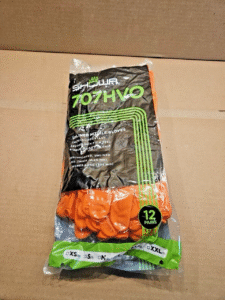 12 pair NEW Showa 707HVO Chemical Resistant 9mil Nitrile Rubber Gloves Size L