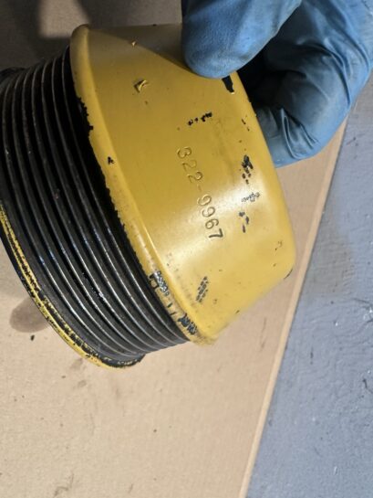 Cat Perkins C4.4 Diesel Engine FAN DRIVE PULLEY 322-9967 OEM - 150$ Picture 1 of 4 Picture 2 of 4