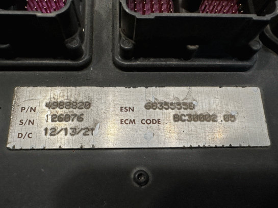 2021 Cummins QSB3.3 Diesel Engine Electronic Control Unit ECU 4988820 OEM - 1125$ Picture 1 of 6 Picture 2 of 6