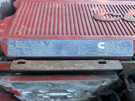 2006 Cummins ISX15 DOHC 500HP Diesel Engine Long Block (No Injectors) OEM Runner - 6000$ Picture 1 of 6 Picture 2 of 6