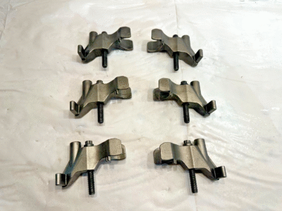 Set of 6 Cummins ISX15 Engine Fuel Injector Hold Down Clamps 3685567 OEM