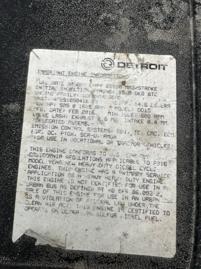 2018-2020 Detroit Diesel DD15 Engine 505HP ECM A0014465835 OEM - 1075$ Picture 1 of 5