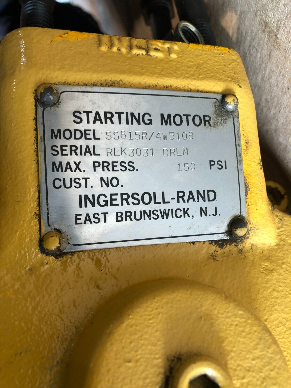 CAT 3508 Caterpillar Air Starting Motor Starter 4W5108 OEM - 2610$ Picture 1 of 9 Picture 2 of 9 Picture 3 of 9 Picture 4 of 9 Picture 5 of 9 Picture 6 of 9