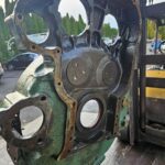 DETROIT 4-71 Diesel Engine Flywheel Housing 5140165 OEM 5177302 - 607.5$ Picture 1 of 7 Picture 2 of 7 Picture 3 of 7 Picture 4 of 7 Picture 5 of 7 Picture 6 of 7 Picture 7 of 7 Picture 1 of 7 Picture 2 of 7