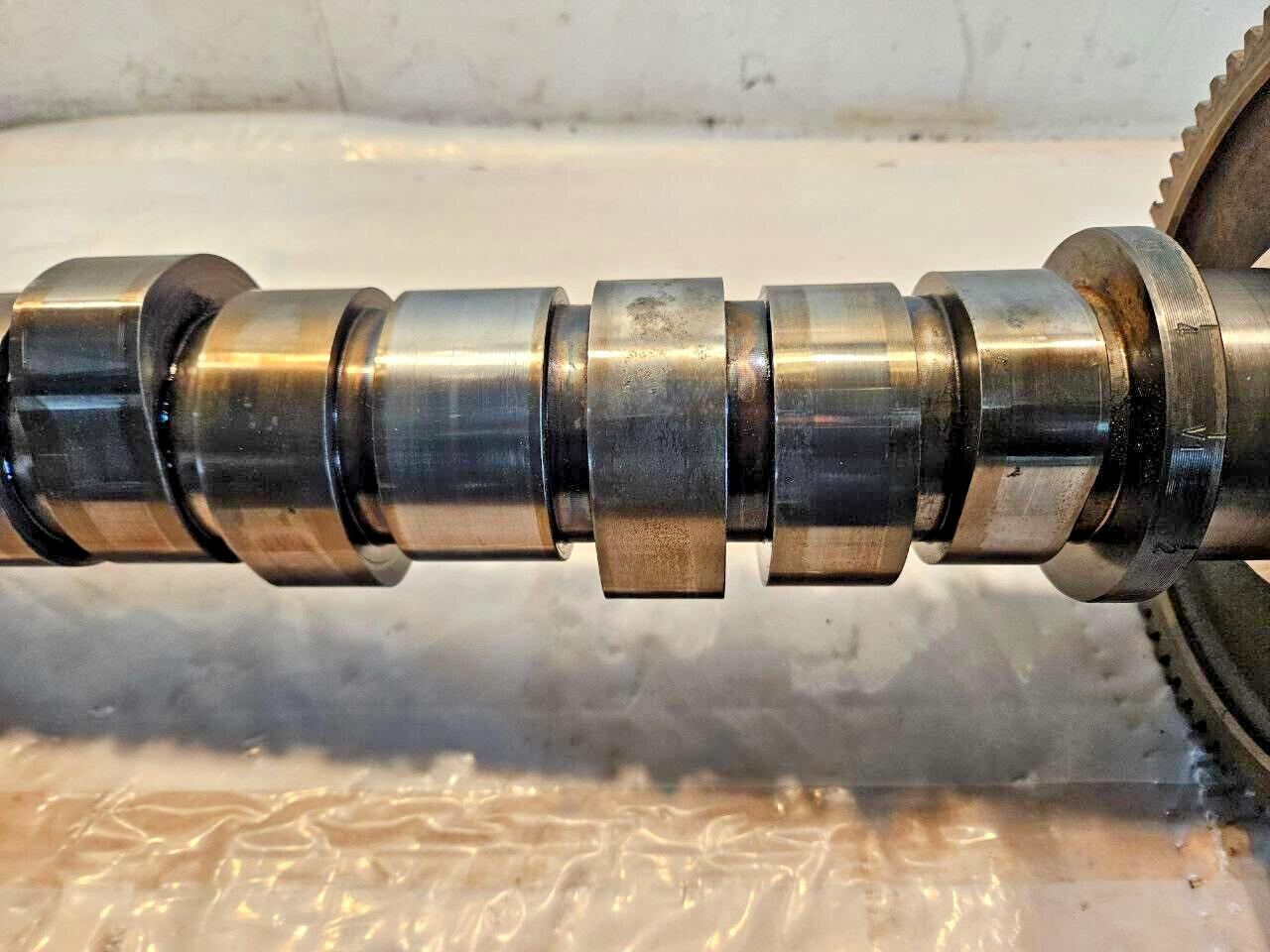 Parts VOLVO D12 Diesel Engine camshaft 8187476 w/ gear and balancer 3155166 OEM - 650$ Picture 1 of 10 Picture 2 of 10 Picture 3 of 10 Picture 4 of 10 Picture 5 of 10 Picture 6 of 10 Picture 7 of 10 Picture 8 of 10