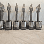 Set of 6 Cummins Big Cam 3 NT 855 Diesel Engine connecting rods and pistons OEM - 1080$ Picture 1 of 4 Picture 2 of 4 Picture 3 of 4 Picture 4 of 4 Picture 1 of 4