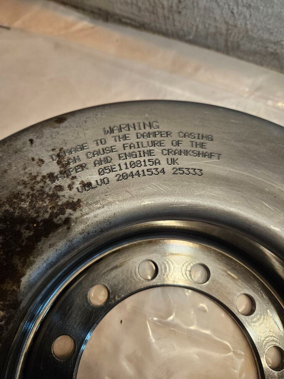 VOLVO D12 Diesel Engine Harmonic Balancer 20441534 OEM - 148.5$ Picture 1 of 4 Picture 2 of 4