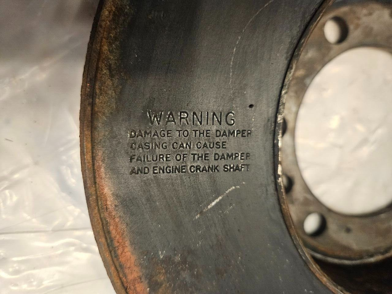 SCANIA 3-Series DSC11 Diesel Engine Vibration Damper Crankshaft 1100985 OEM - 202.5$ Picture 1 of 4 Picture 2 of 4