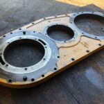 CAT 3406B Caterpillar GEAR COVER HOUSING ADAPTER PLATE 3P2411 OEM - 625$ Picture 1 of 5 Picture 2 of 5 Picture 3 of 5 Picture 4 of 5 Picture 5 of 5 Picture 1 of 5 Picture 2 of 5